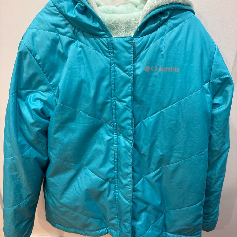 Columbia Kids Aqua Blue Puffer Jacket
